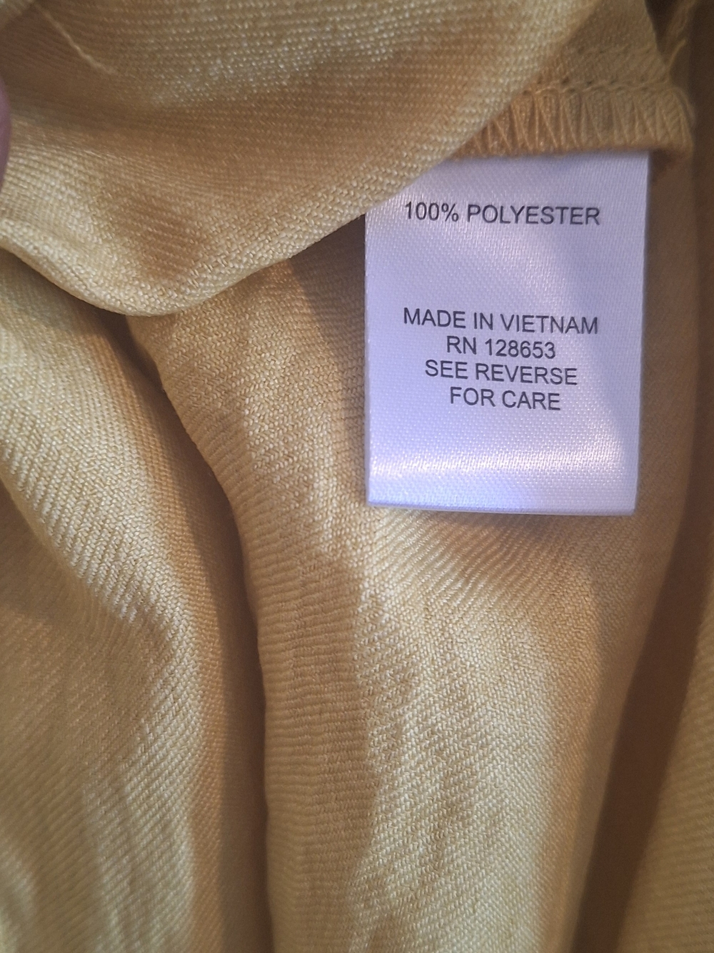Tiered Casual Short-Sleeve Dress in Mustard Yellow - Picture 4 of 5